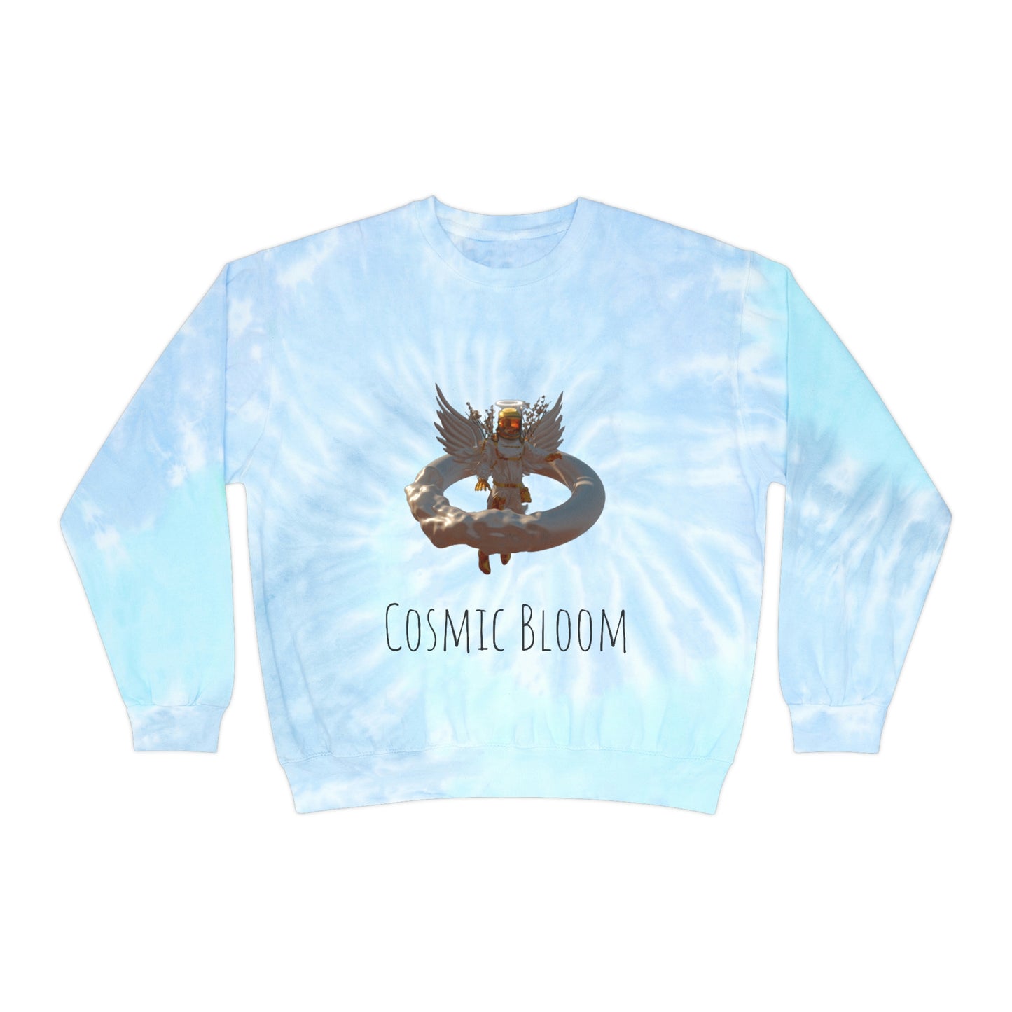 'Cosmic Bloom' Unisex Tie-Dye Sweatshirt