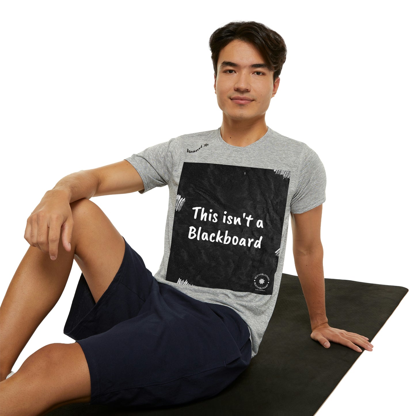 'Not Blackboard' Men's Sports T-shirt