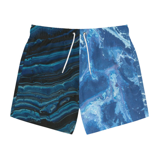 'Twin Blue' Swim Trunks (AOP)