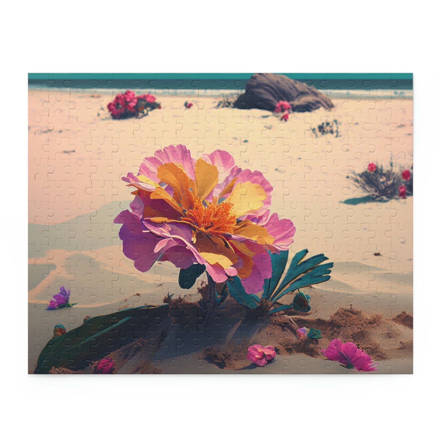 'Seaside Rose' Puzzle (120, 252, 500-Piece)